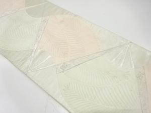 アンティーク　扇に若松模様織り出し袋帯（材料）